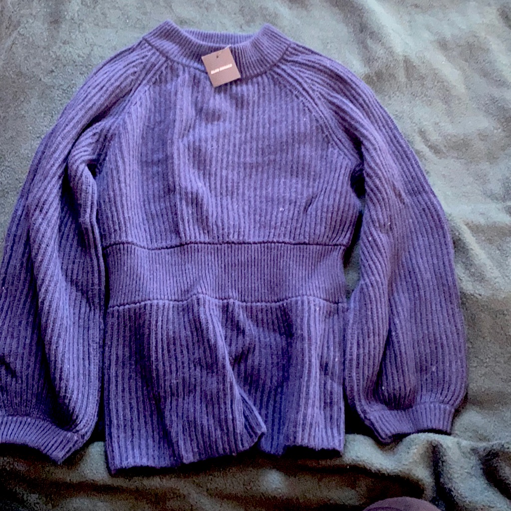 Club Monaco  Navy Wool Sweater Xs Brand New